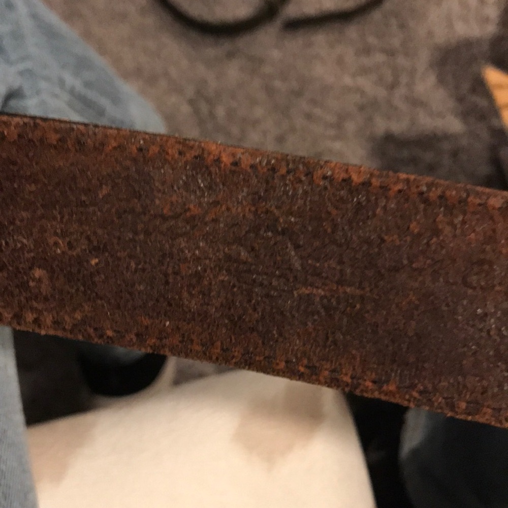 Brown leather belt size small - Picture 3 of 4